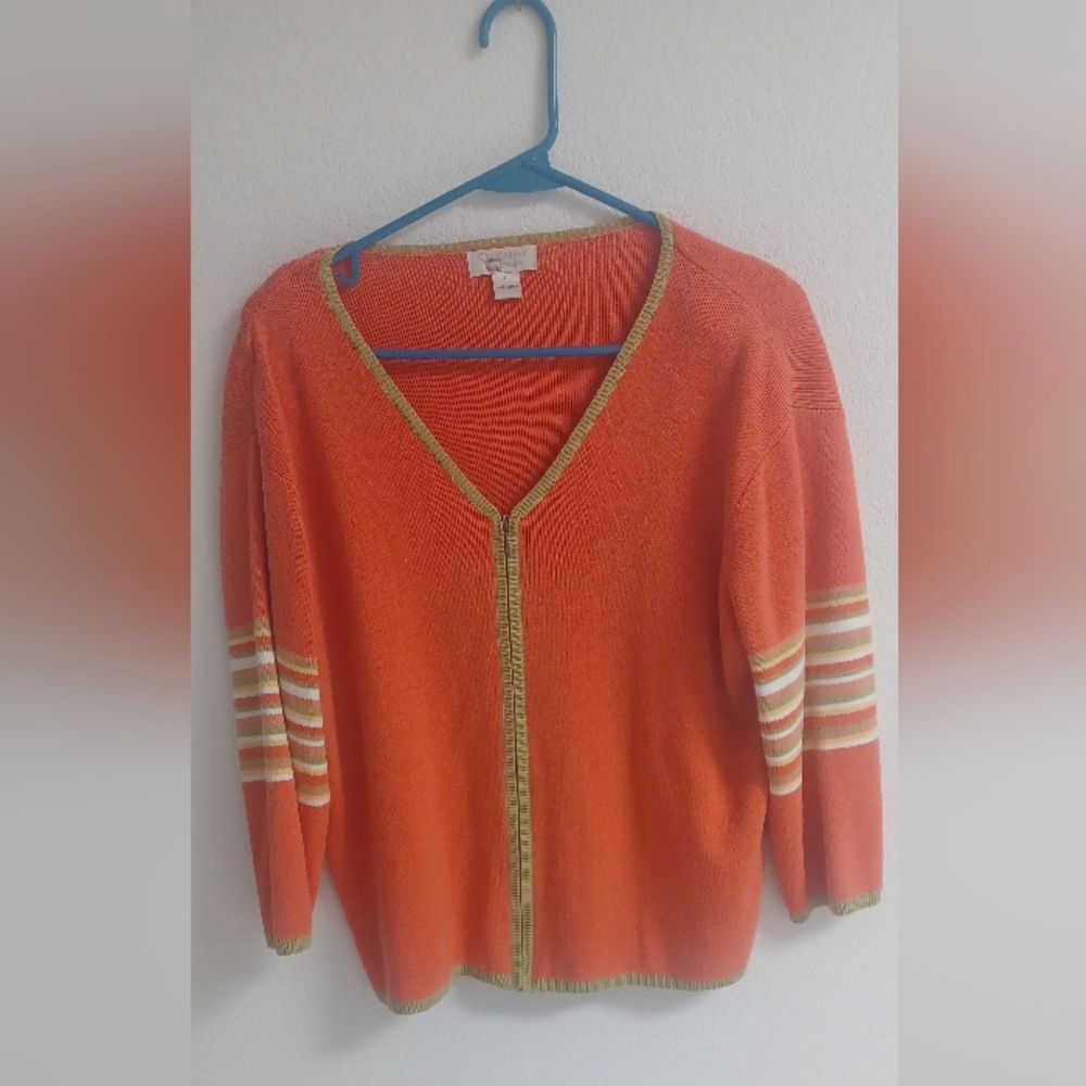 Christopher & Banks Pullover Mukticolor Sweater LG 2002